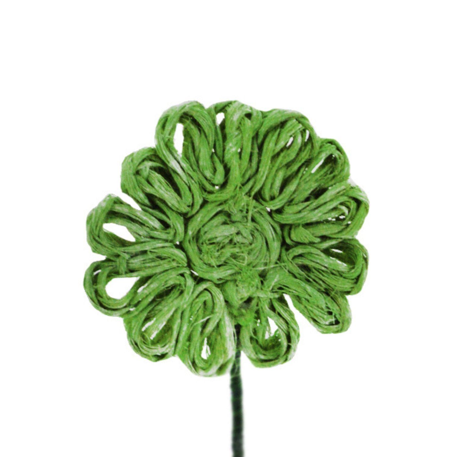Flor Yute Verde 38 cm Pack 6 un.-2