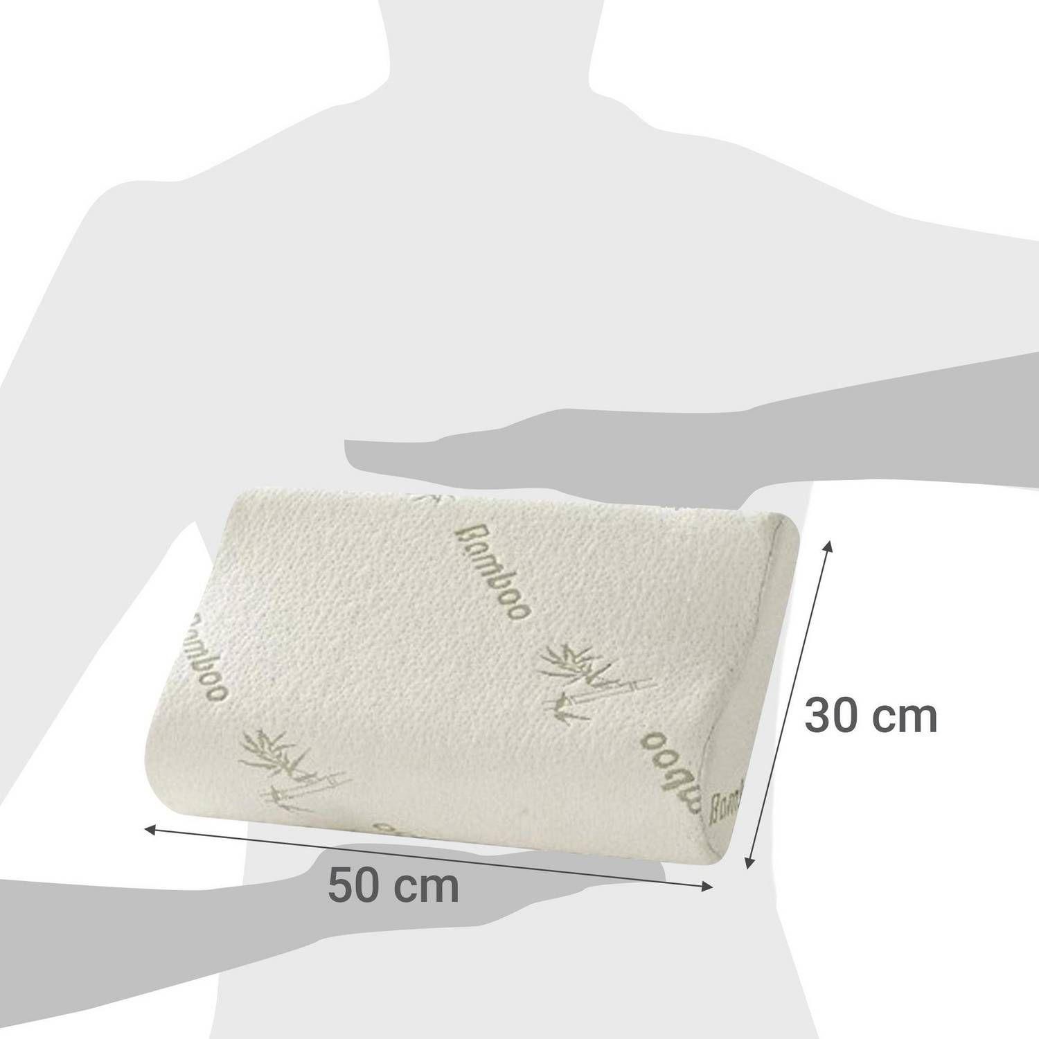 Pack 2 almohadas viscoelásticas y memoria con funda bambú-3