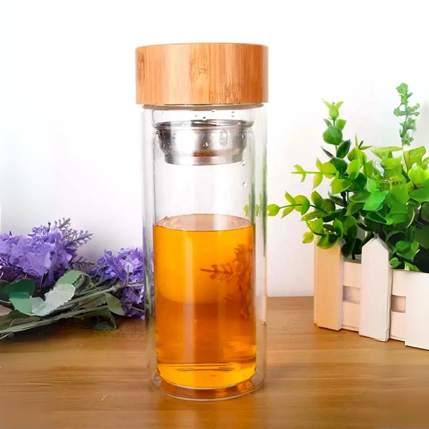 Botella térmica de borosilicato con infusor 500 ml-4
