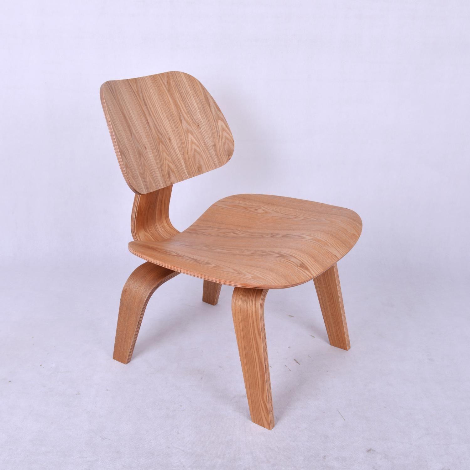 Silla Estilo Eames Madera Natural-2
