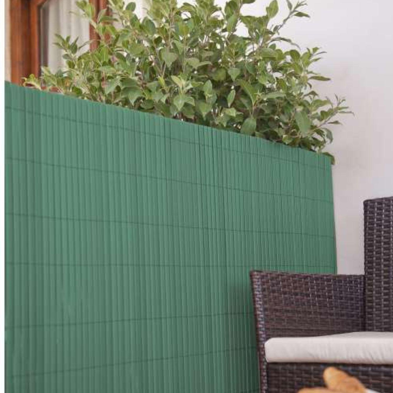 Cierre de terraza y jardín PVC verde 1x3 m-5