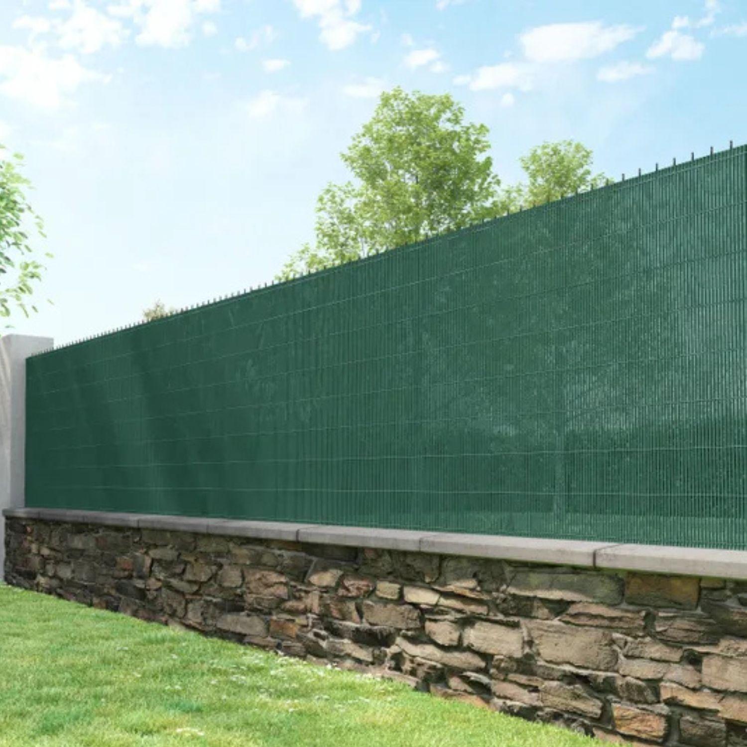 Cierre de terraza y jardín PVC verde 1x3 m-6