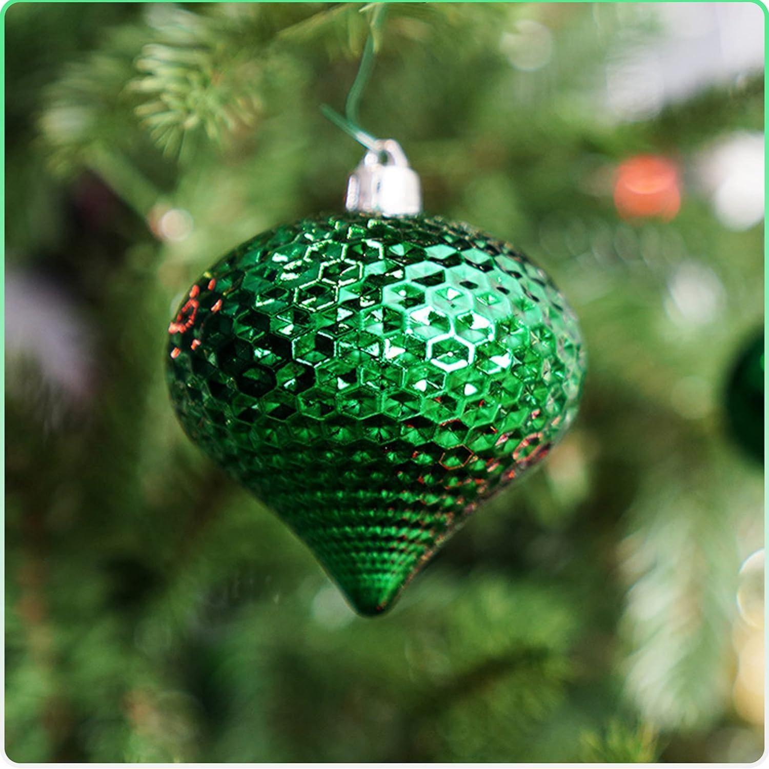 Set 50 adornos navideños rojo/verde-3