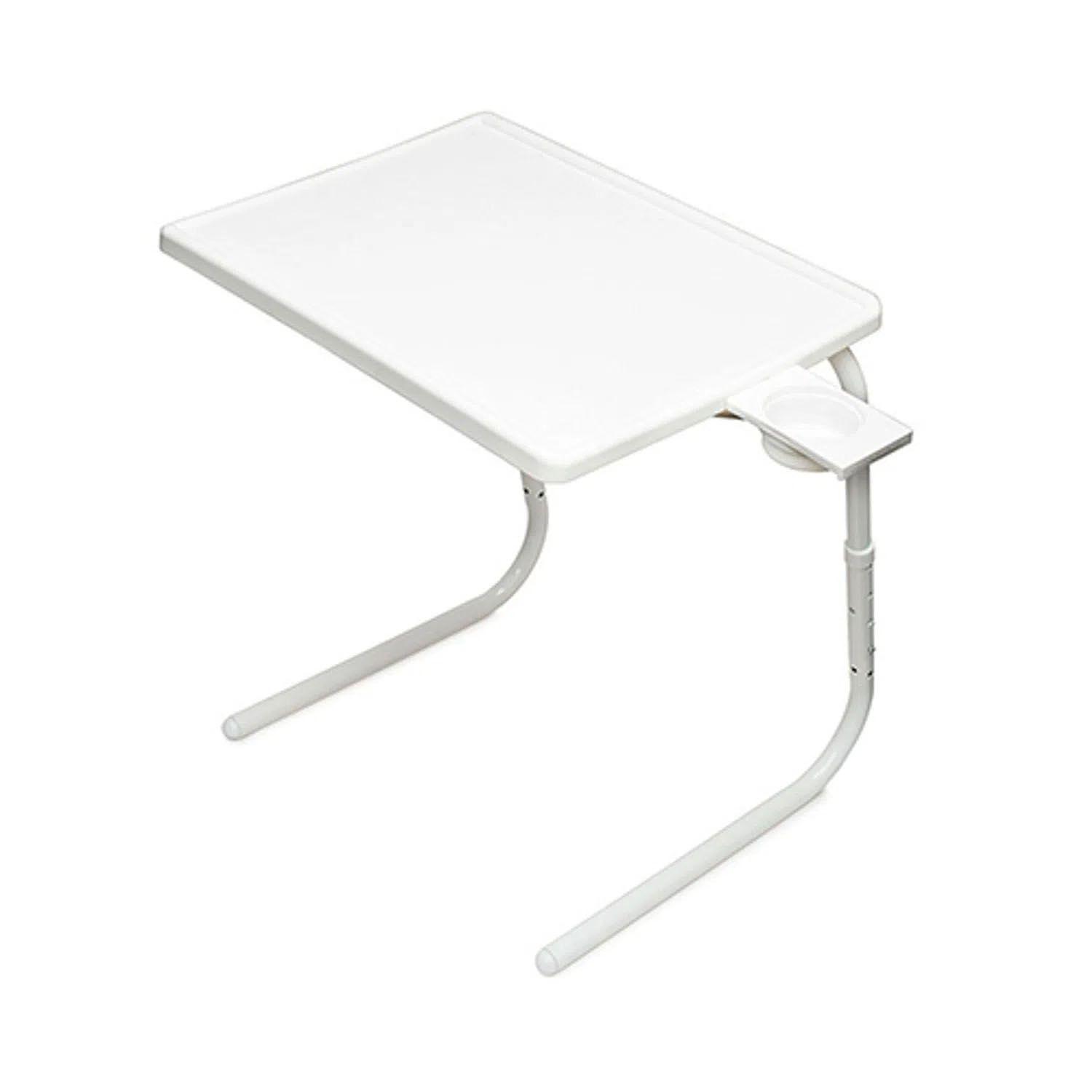 Mesa plegable y ajustable con posavasos-2