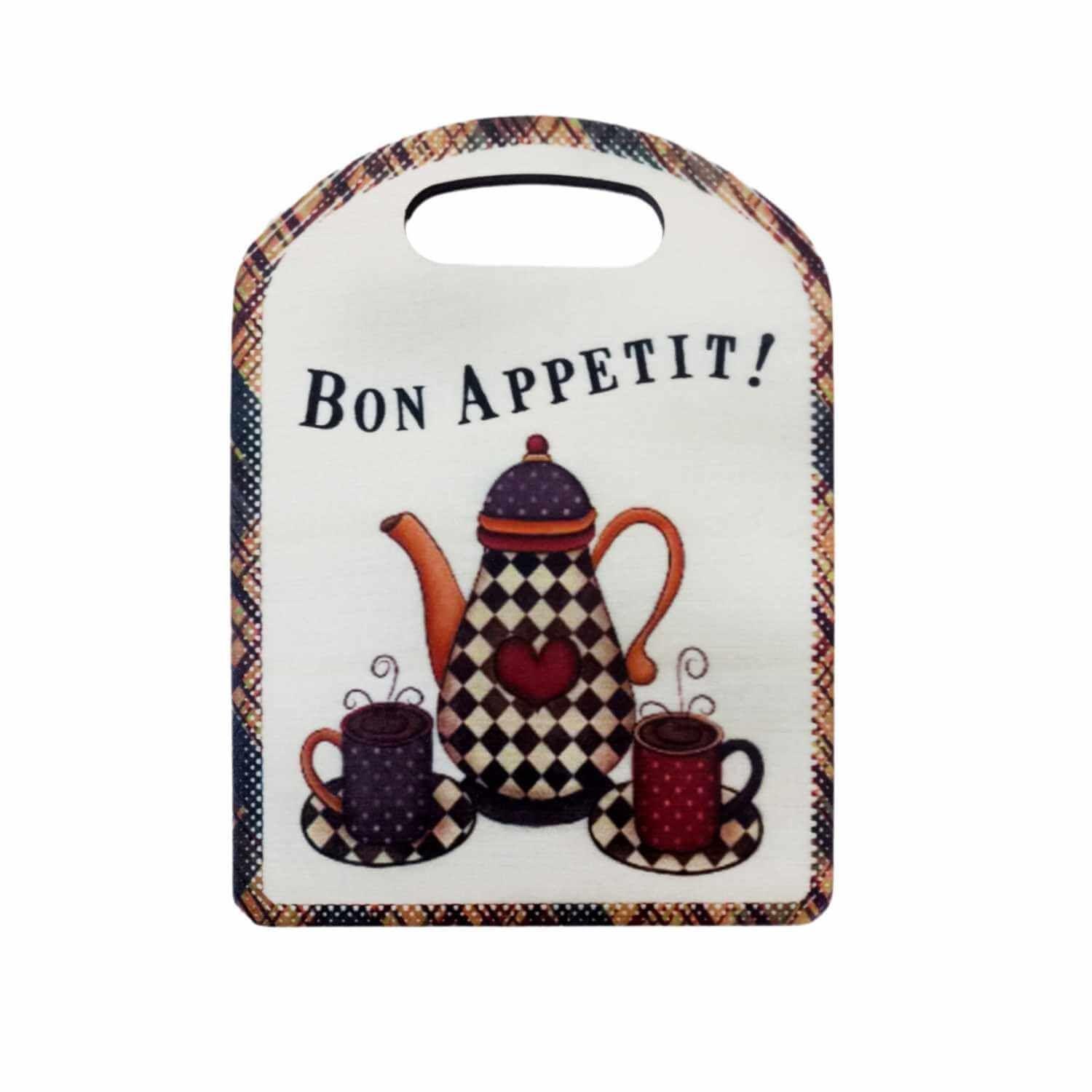 Tabla para cocktail madera 22x16 cm bon appetit corazón-0
