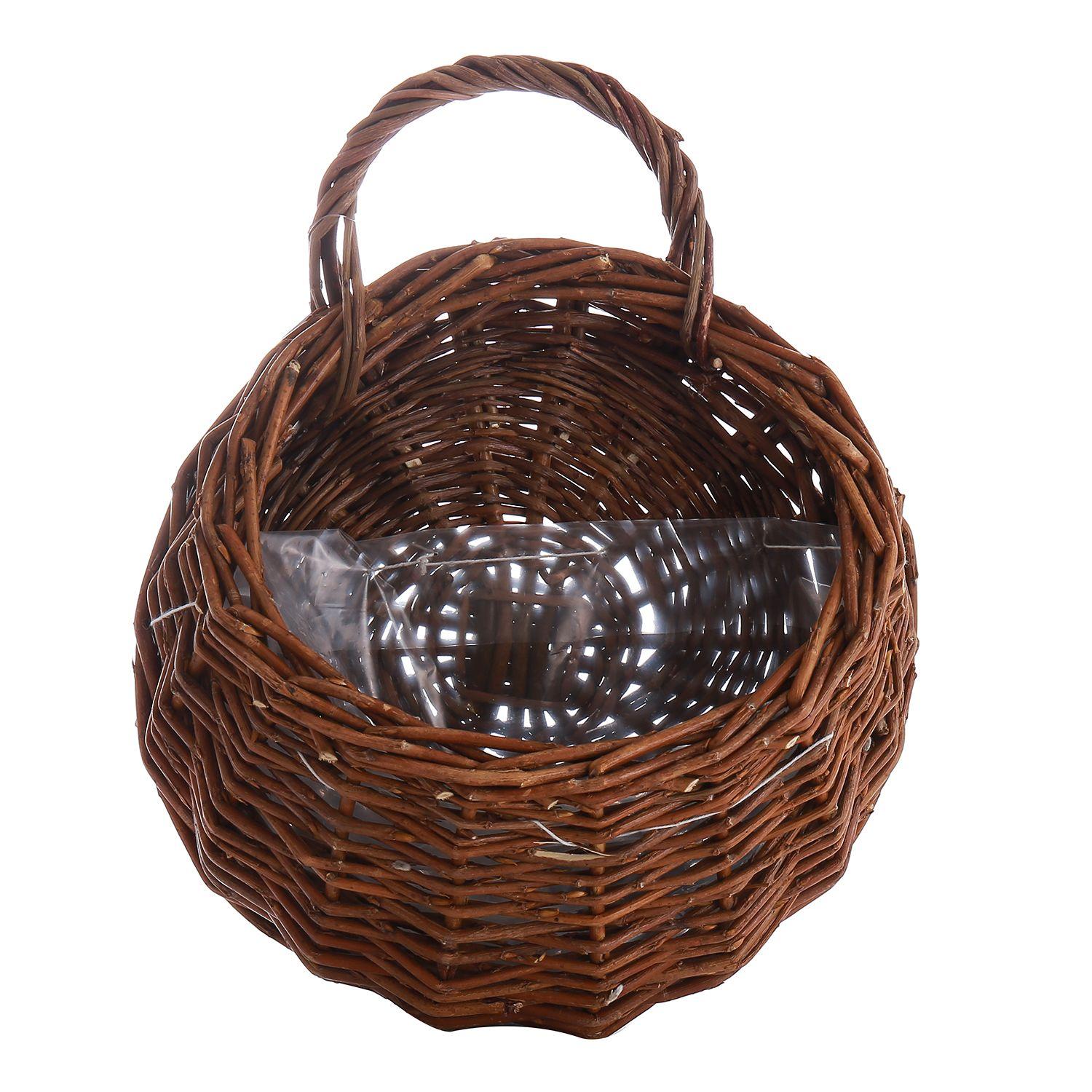 Canasto colgante de mimbre 26 cm-0