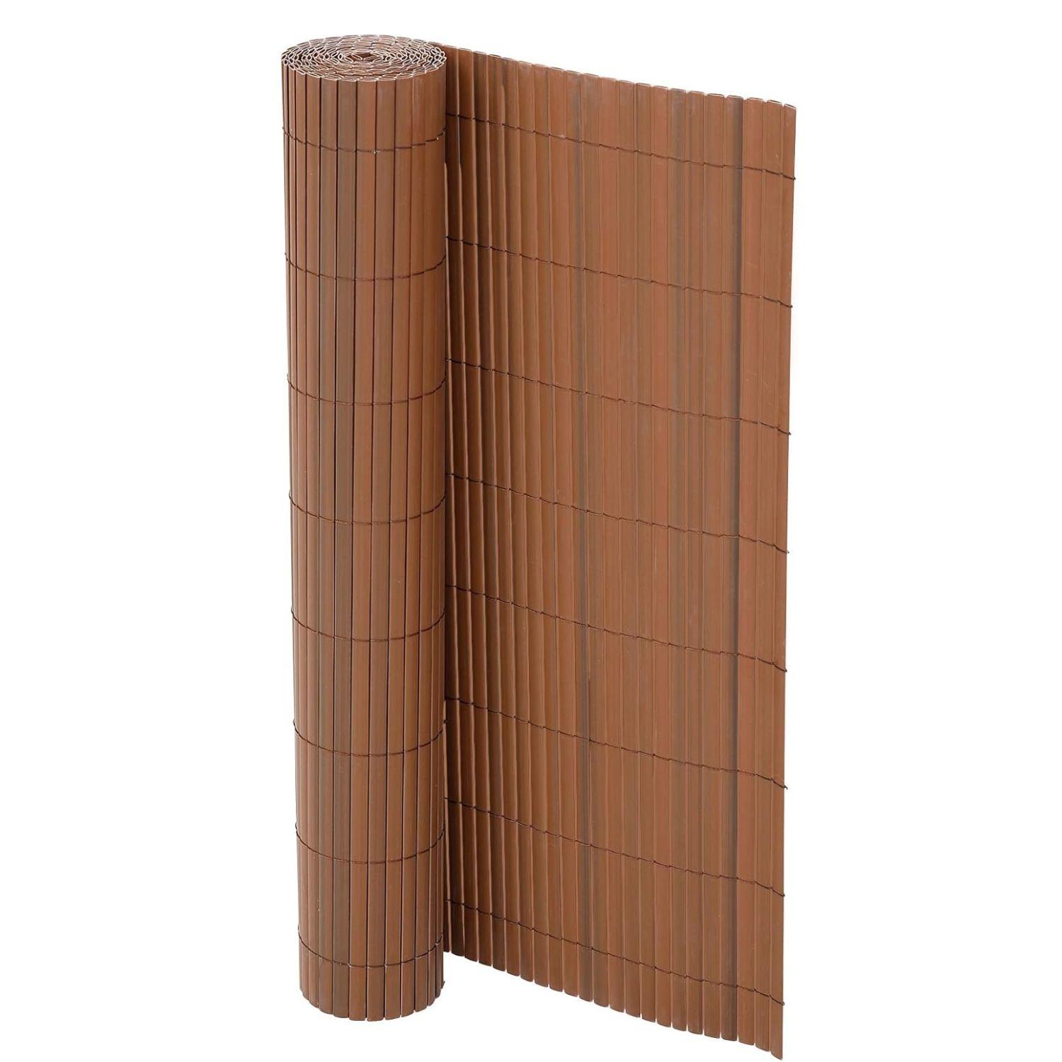 Cierre de terraza y jardín PVC café 1x3 m-4