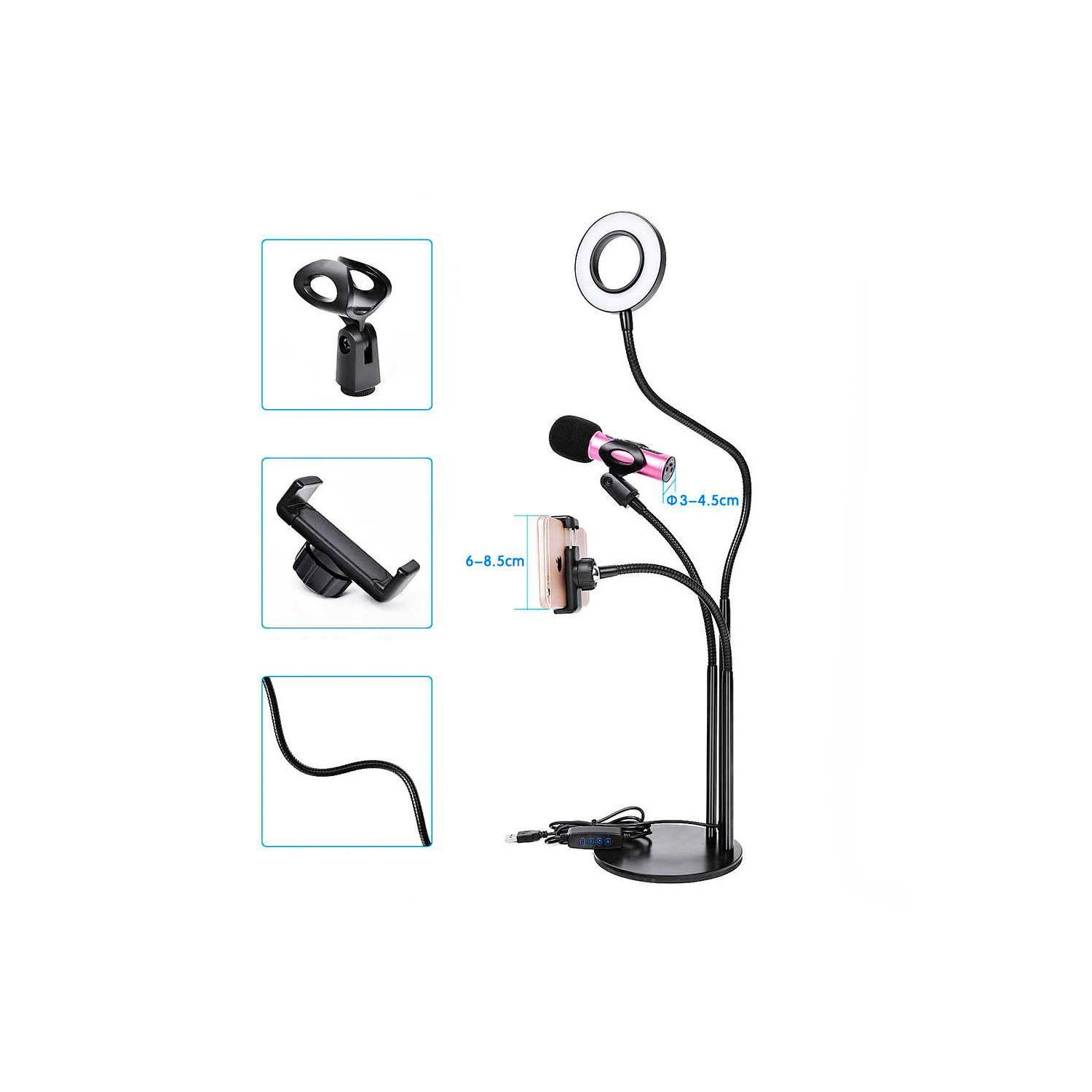 Soporte aro de luz led 3 en 1-4