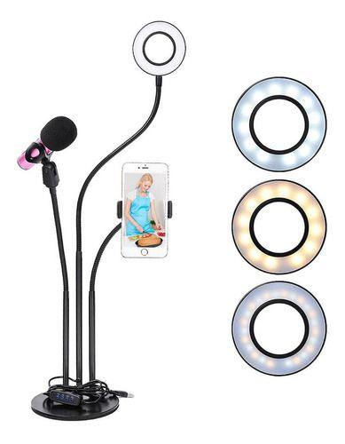 Soporte aro de luz led 3 en 1-6