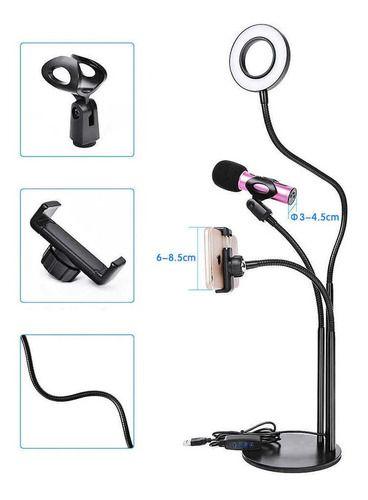 Soporte aro de luz led 3 en 1-8