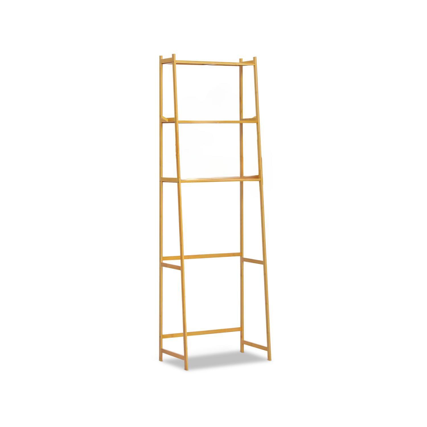 Estante organizador bambú para baños 3 niveles 160x50x30cm-0