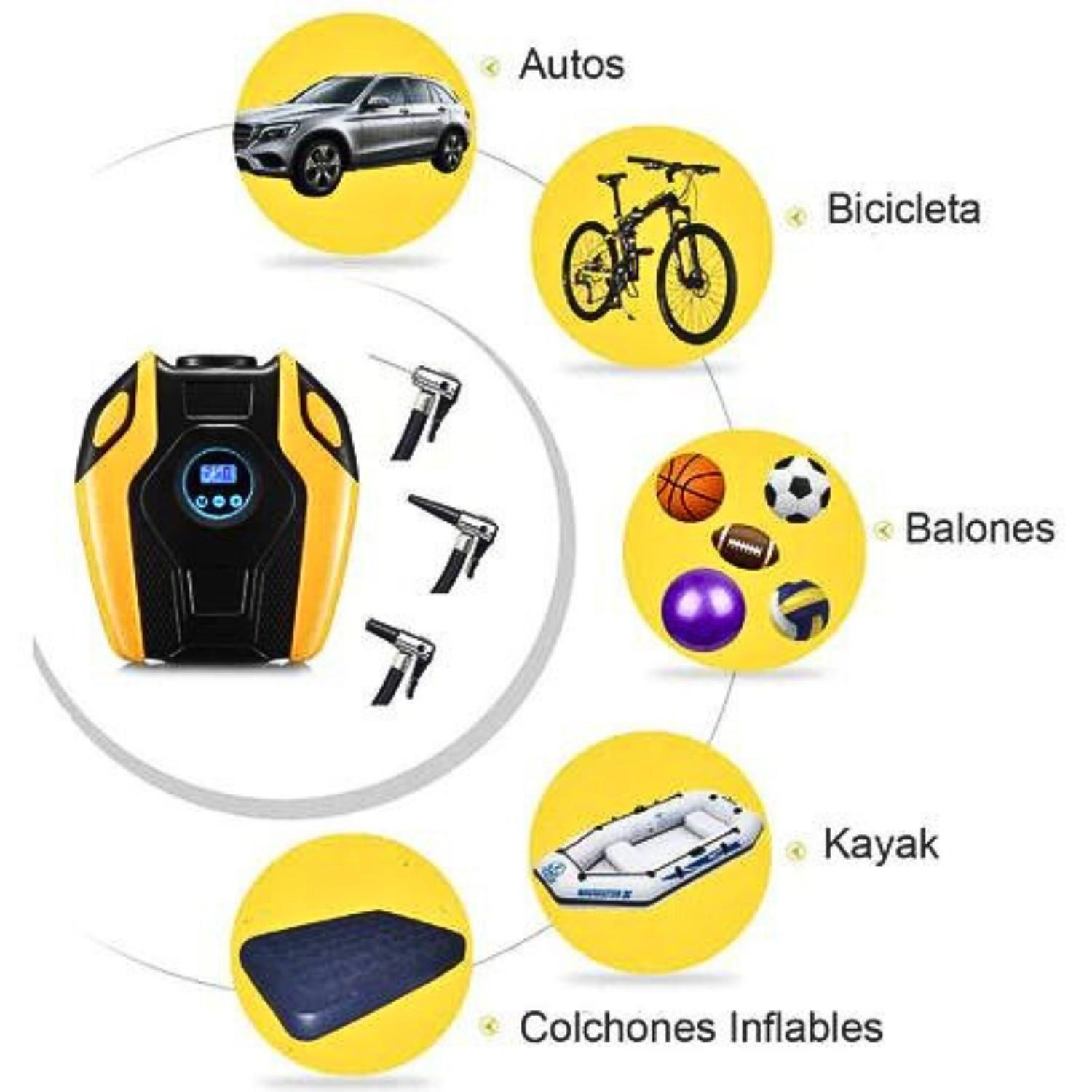 Compresor de aire digital con luz de emergencia-3