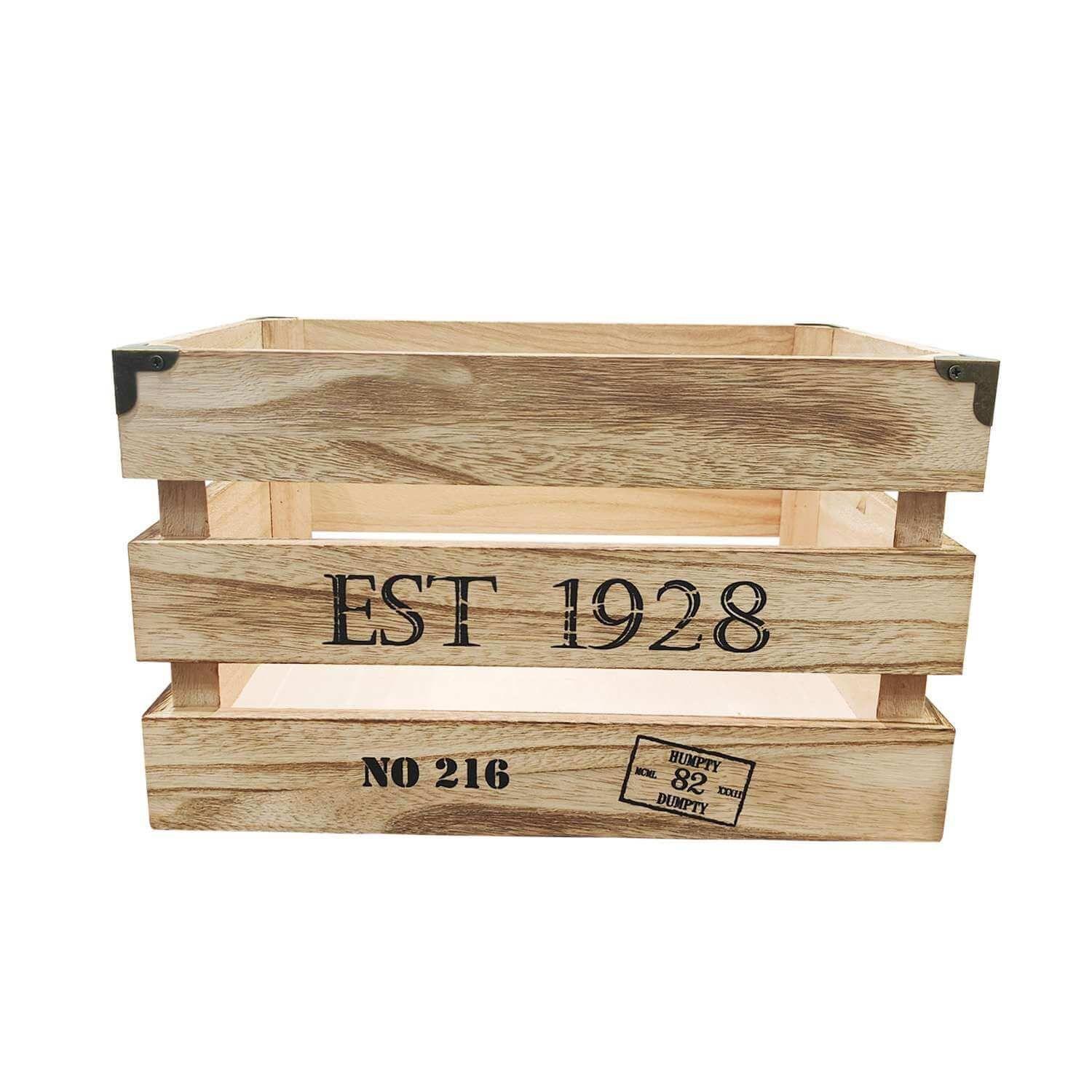 Caja de madera con remache vintage L-0