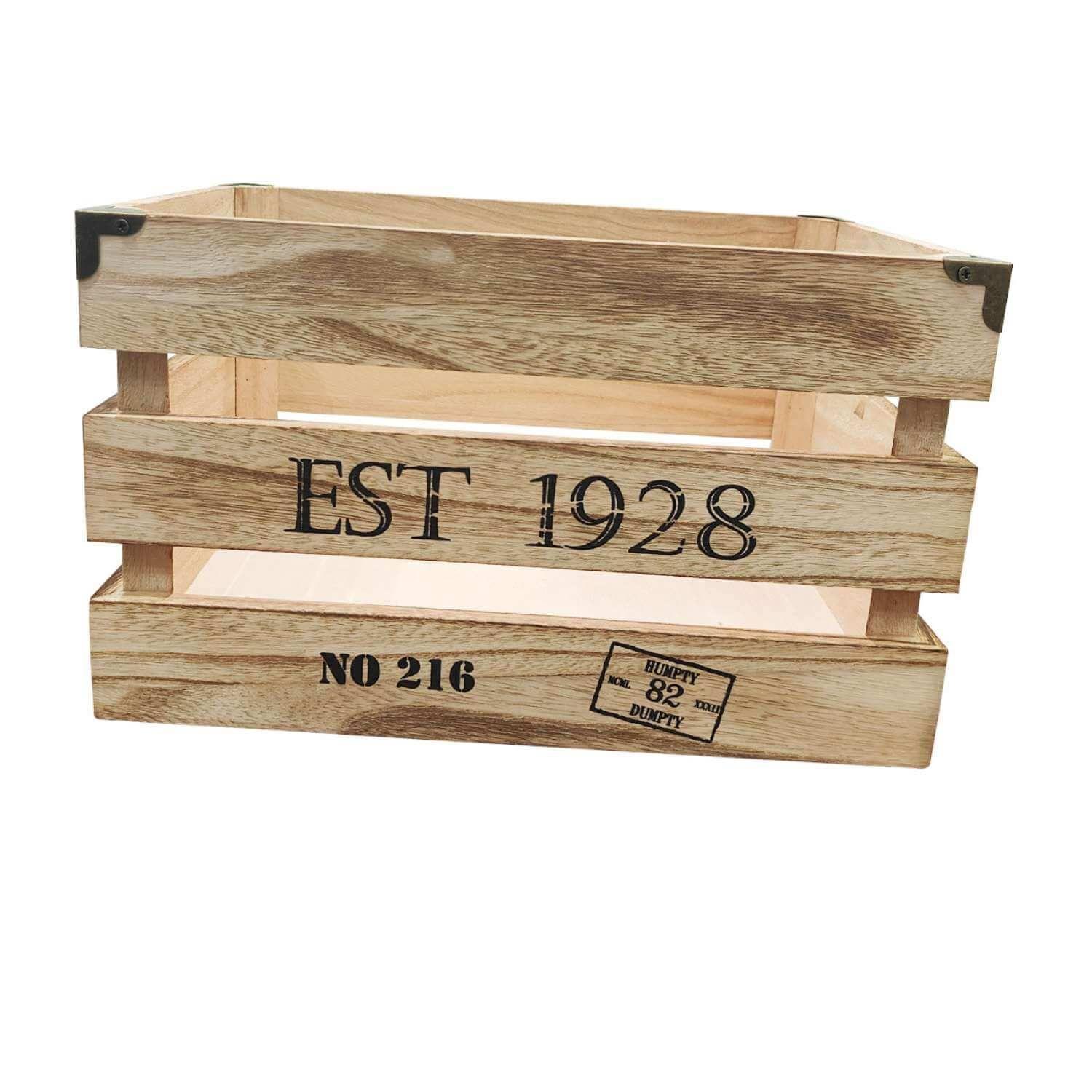 Caja de madera con remache vintage L-1