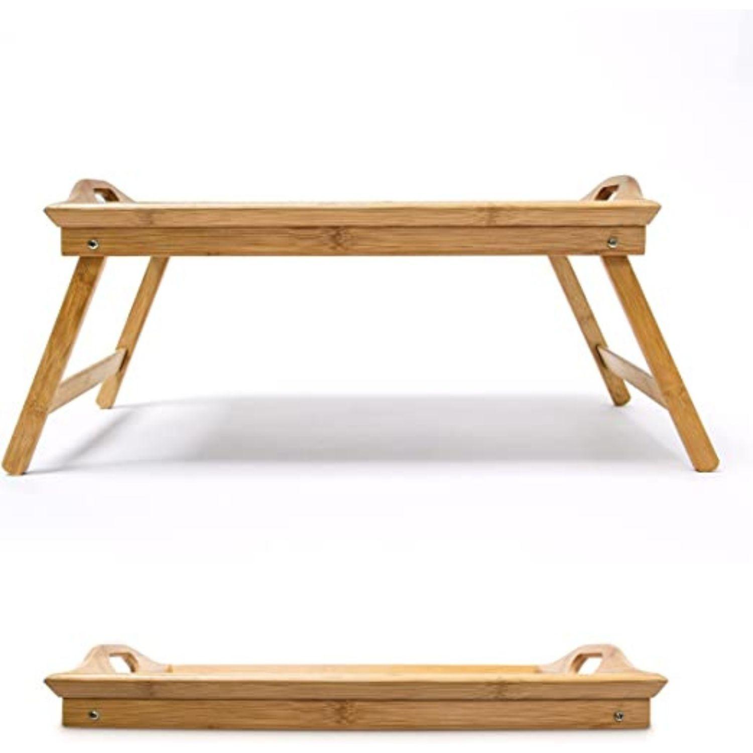 Bandeja para cama de bambú 50x30x22 cm-2