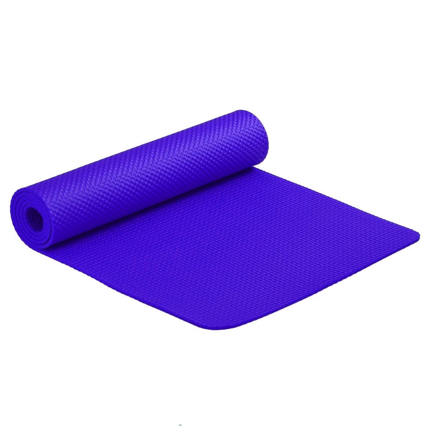 Mat de yoga 6 mm azul-0
