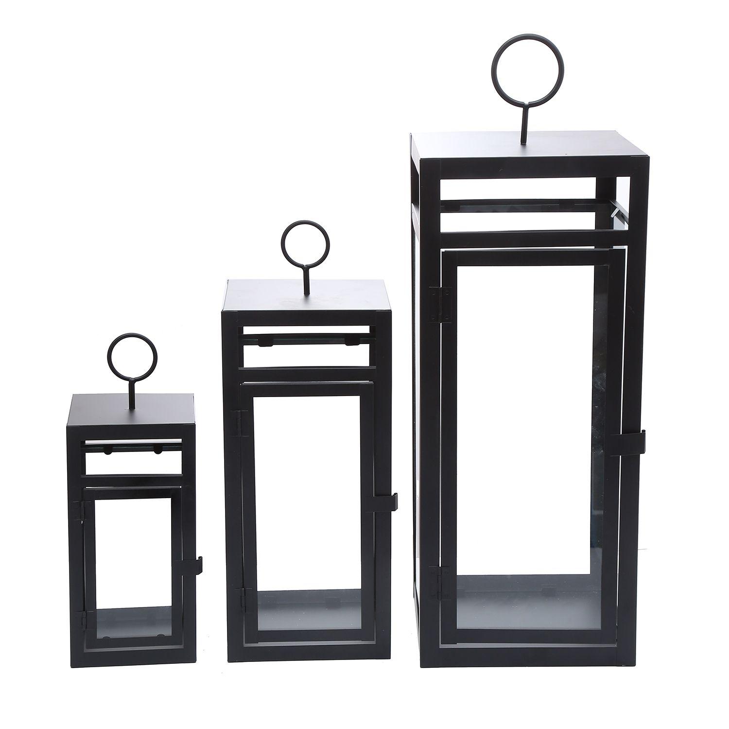 Set de 3 faroles modelo industrial-0