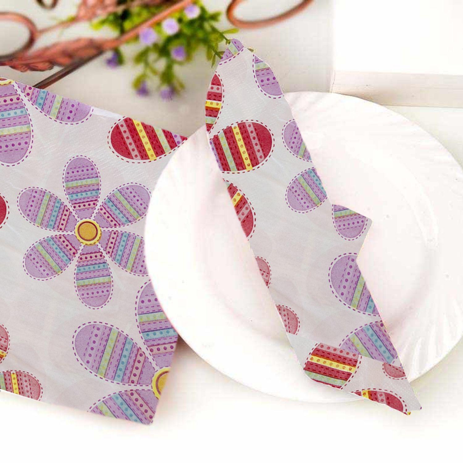 Pack 4 Paquetes De Servilletas Diseño Flor-2