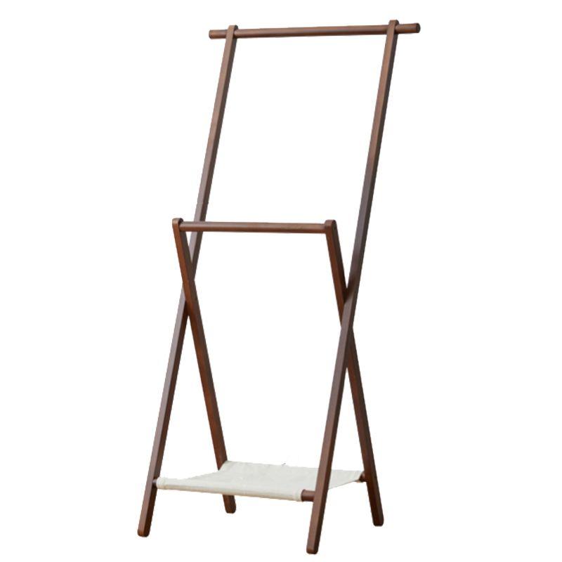 Perchero de madera plegable-0
