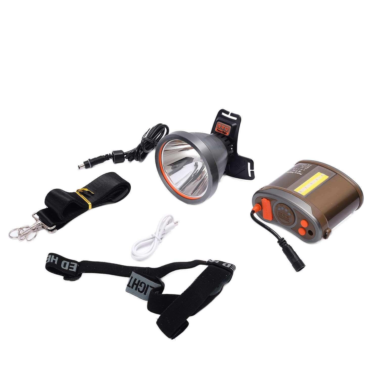 Linterna led tipo expedición con batería lateral-2