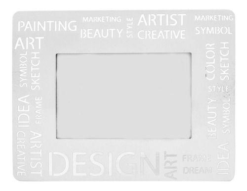 Marco de fotos metal diseño moderno blanco-2