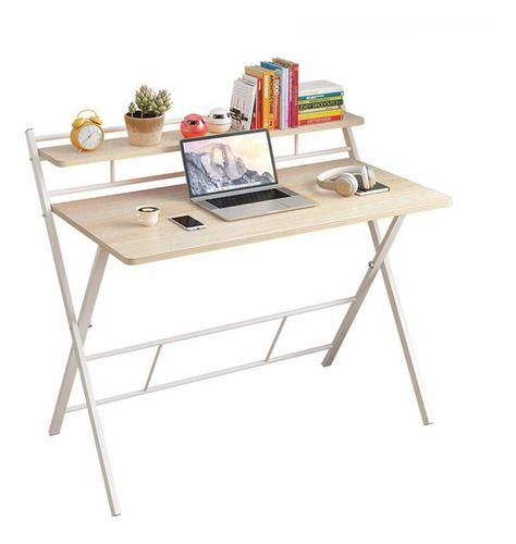 Escritorio plegable blanco 100x50 cm-6