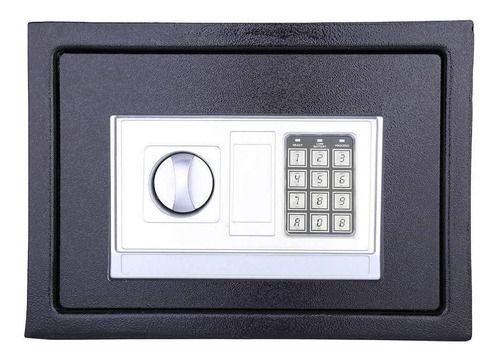 Caja fuerte de acero grande con teclado digital negra-2