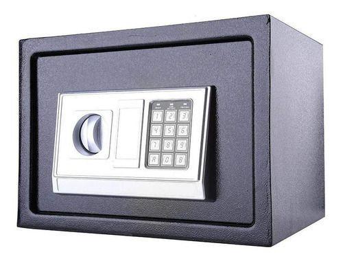 Caja fuerte de acero grande con teclado digital negra-3
