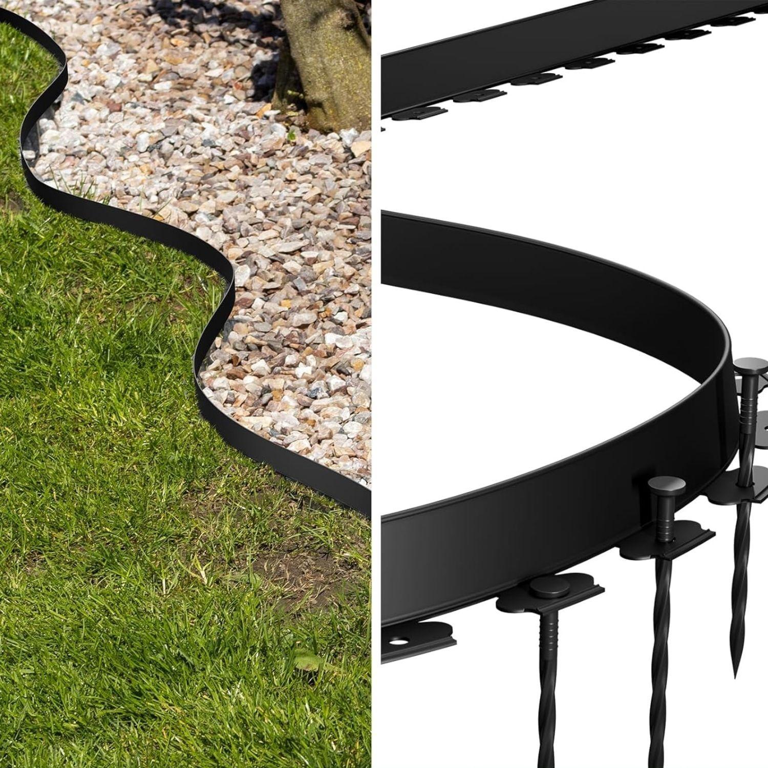 Borde separador de jardín plástico 5 m-4