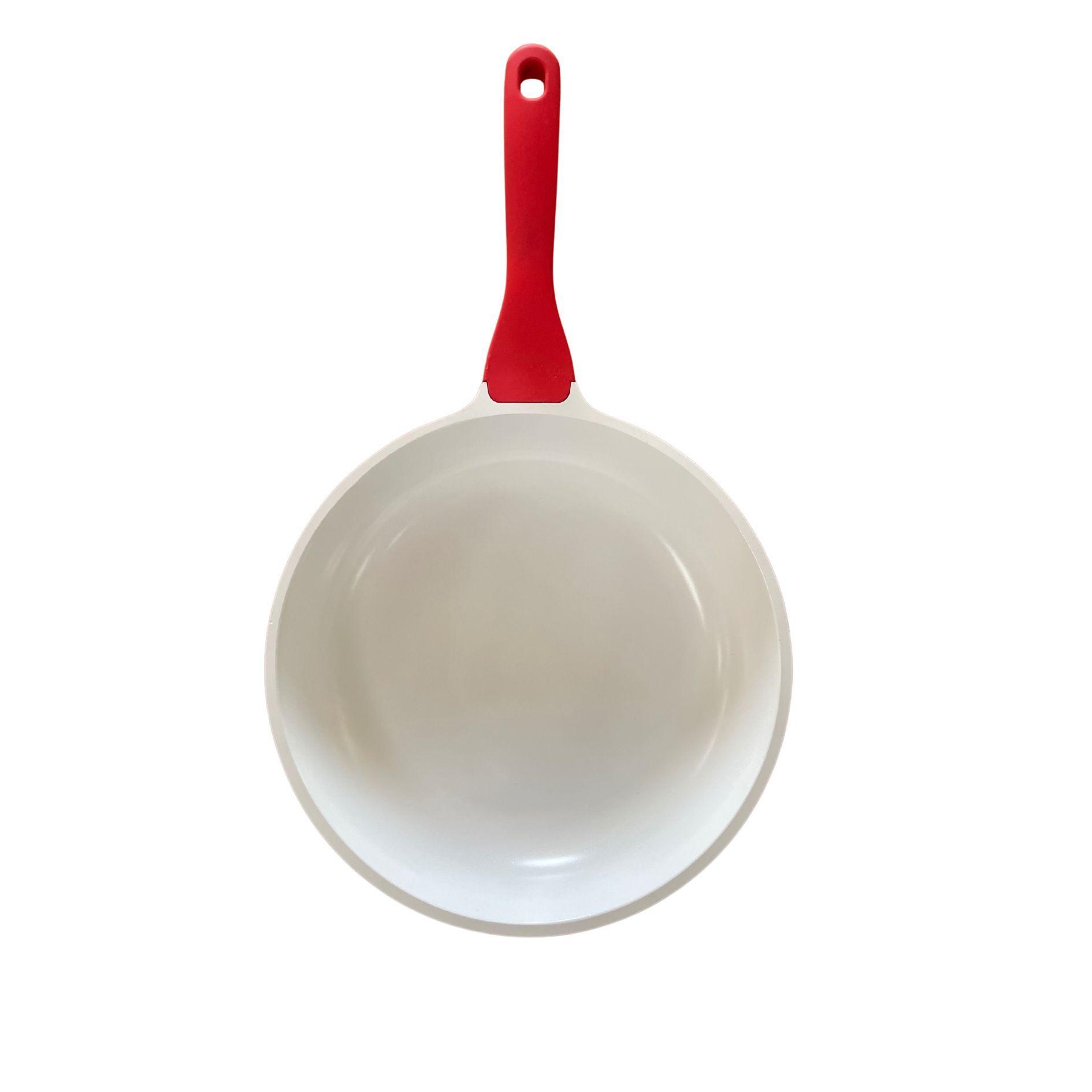 Sartén antiadherente cerámica 28 cm rojo Oster-0