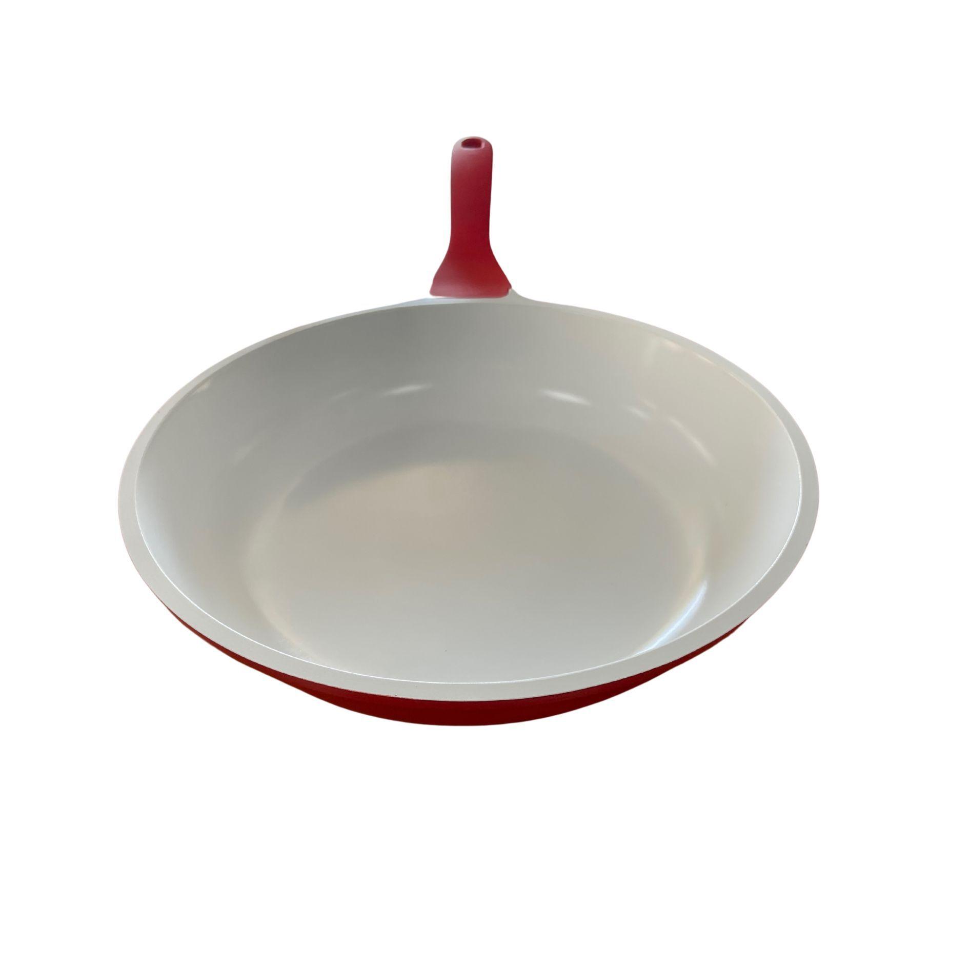Sartén antiadherente cerámica 28 cm rojo Oster-1