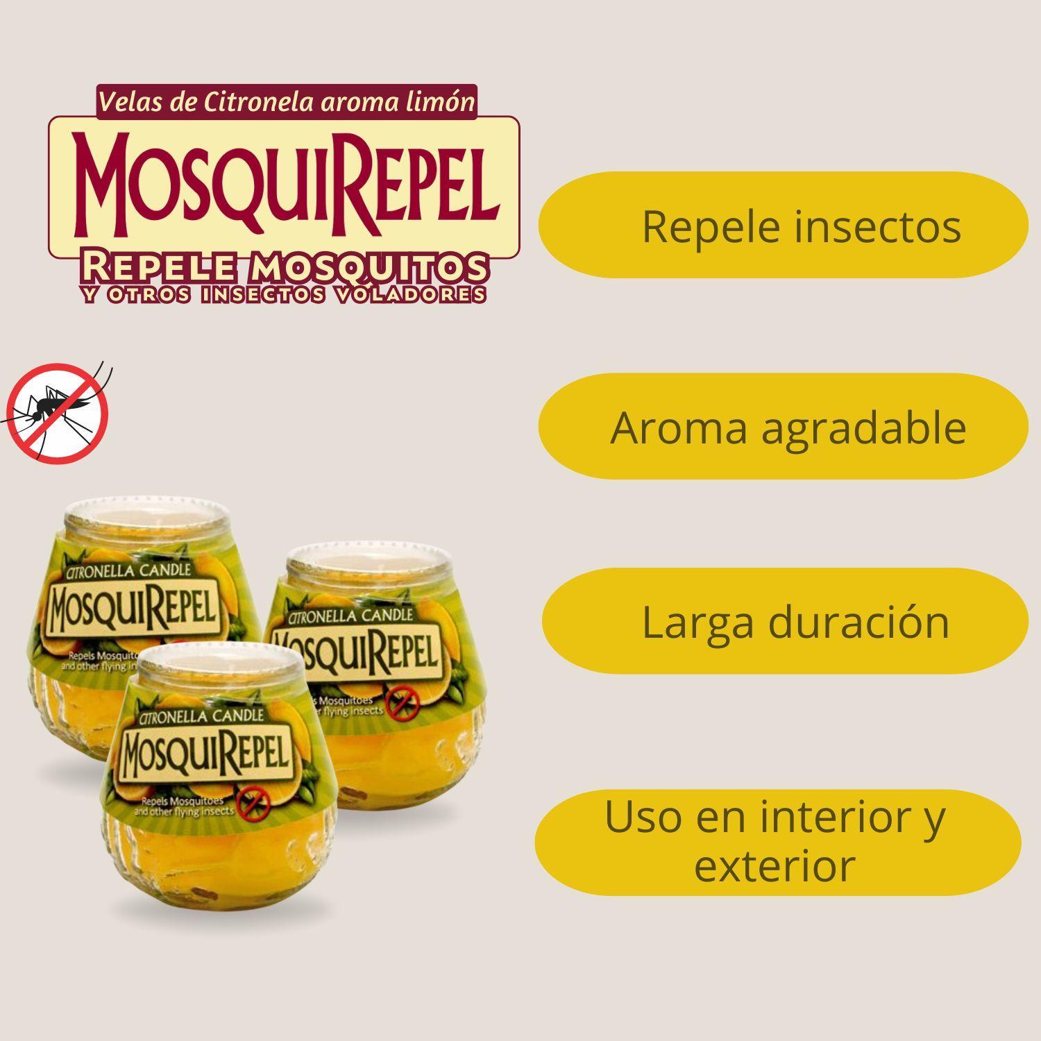 Vela de citronela repelente de mosquitos 198 gr Mosquirepel-2