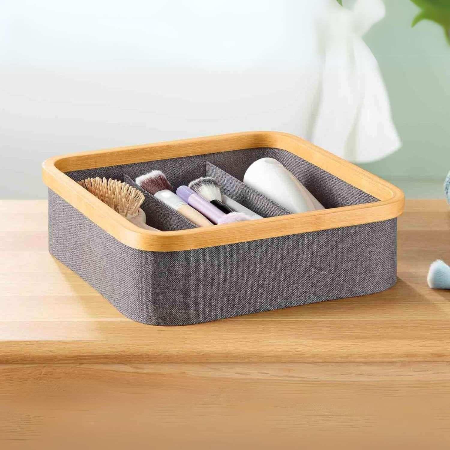 Organizador de clóset de 3 divisiones de tela-5