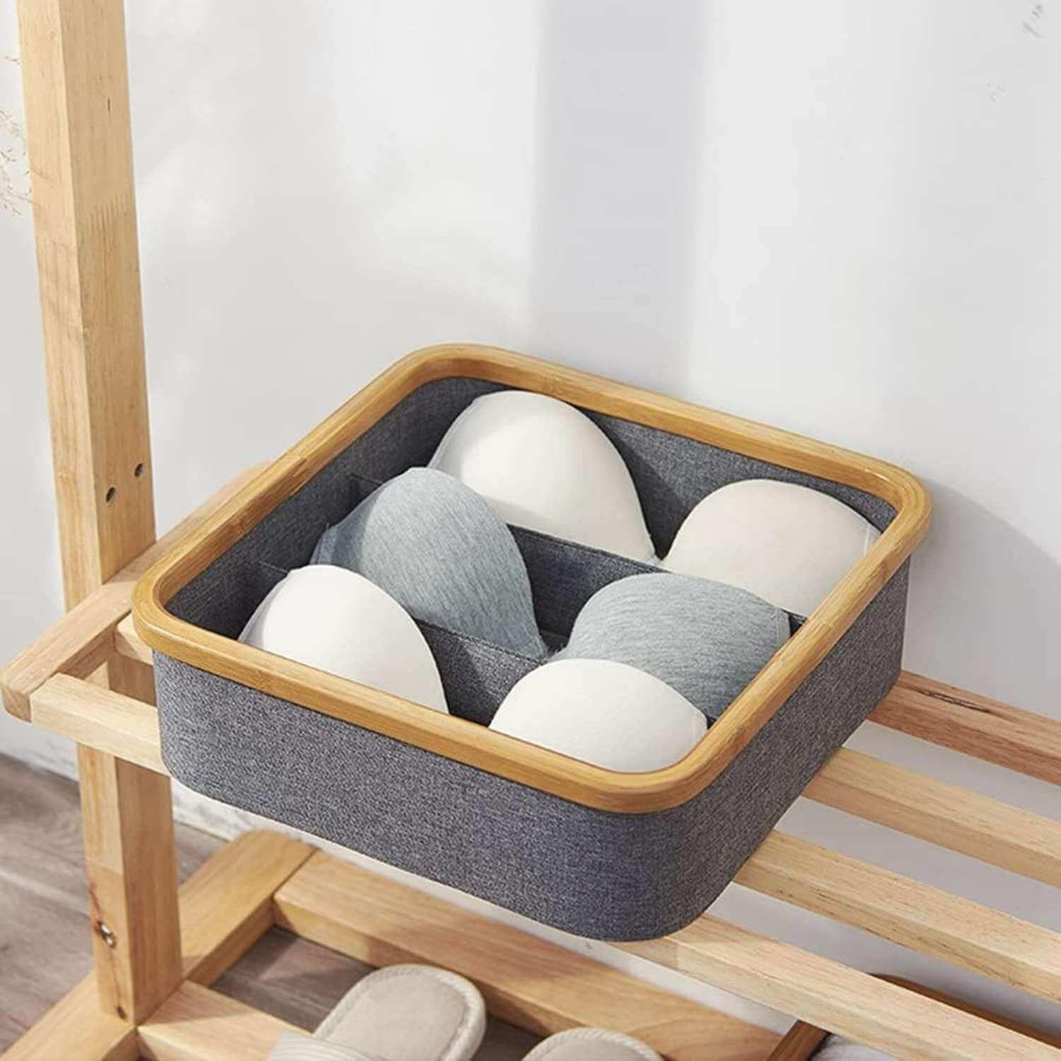 Organizador de clóset de 3 divisiones de tela-7