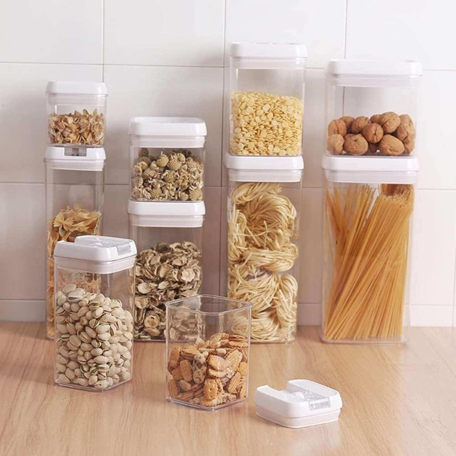 Set 7 Tupper Contenedores alimentos herméticos de plástico-7
