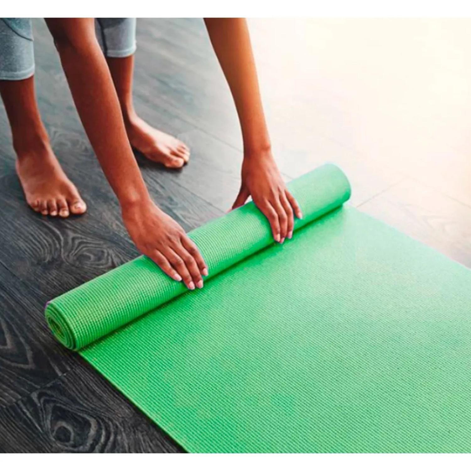 Mat de yoga 6 mm verde-3