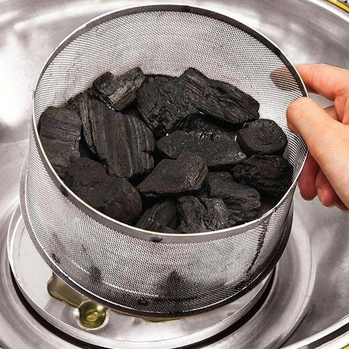 Parrilla portátil a carbón sin humo negro-1