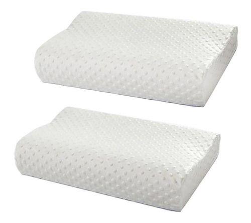 Set 2 almohada viscoelástica cervical con memoria-0