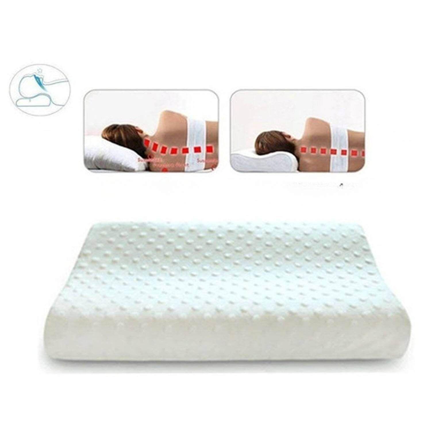 Set 2 almohada viscoelástica cervical con memoria-1