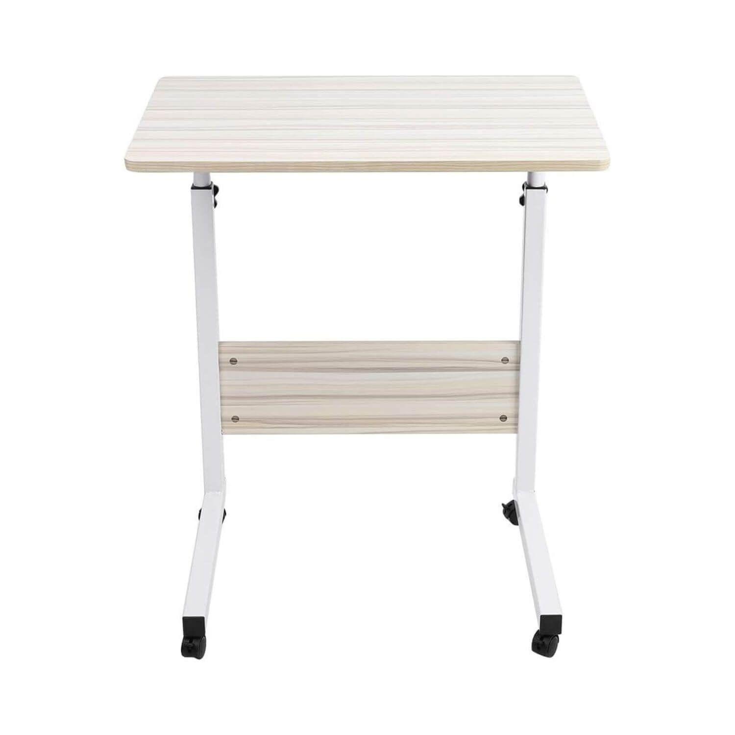 Mesa escritorio de madera con ruedas-2