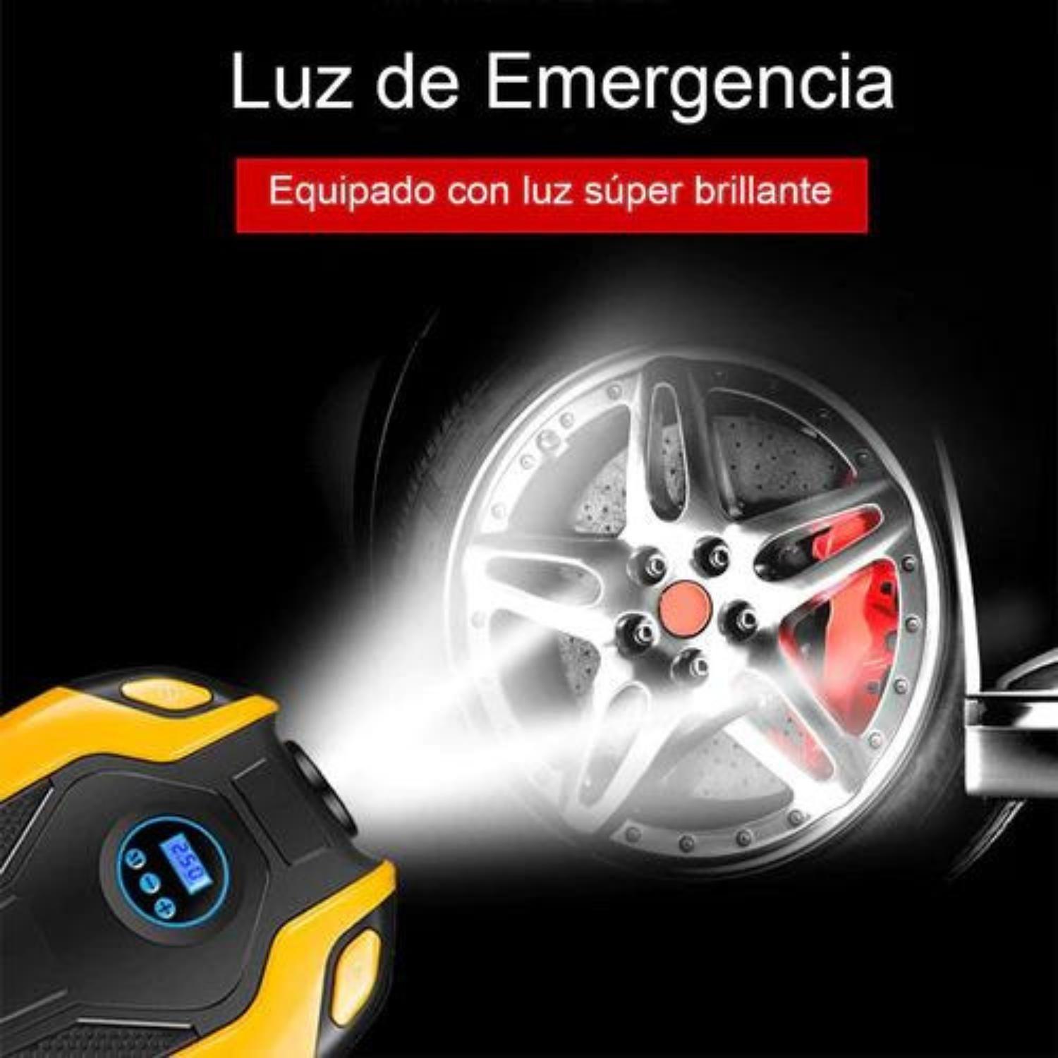 Compresor de aire digital con luz de emergencia-5