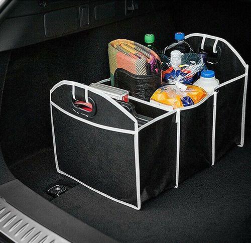 Bolso organizador de auto desplegable color negro-4