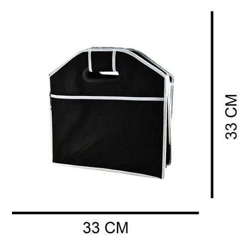 Bolso organizador de auto desplegable color negro-6