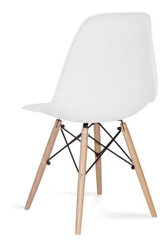 Silla de comedor estilo eames blanca-6