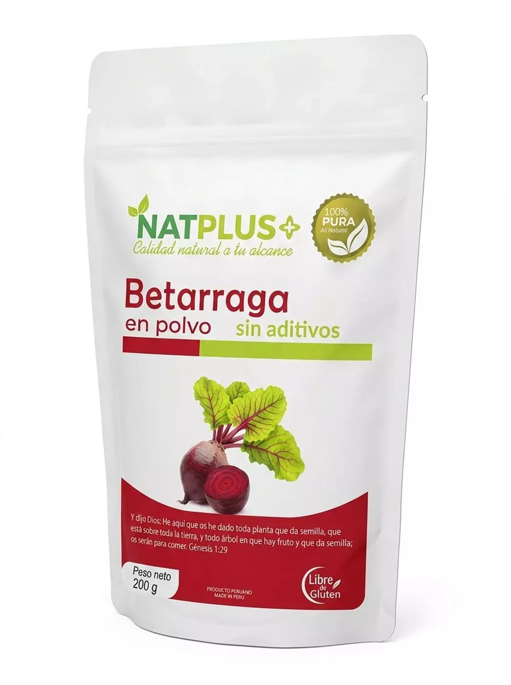 Betarraga en polvo 200g NATPLUS-0