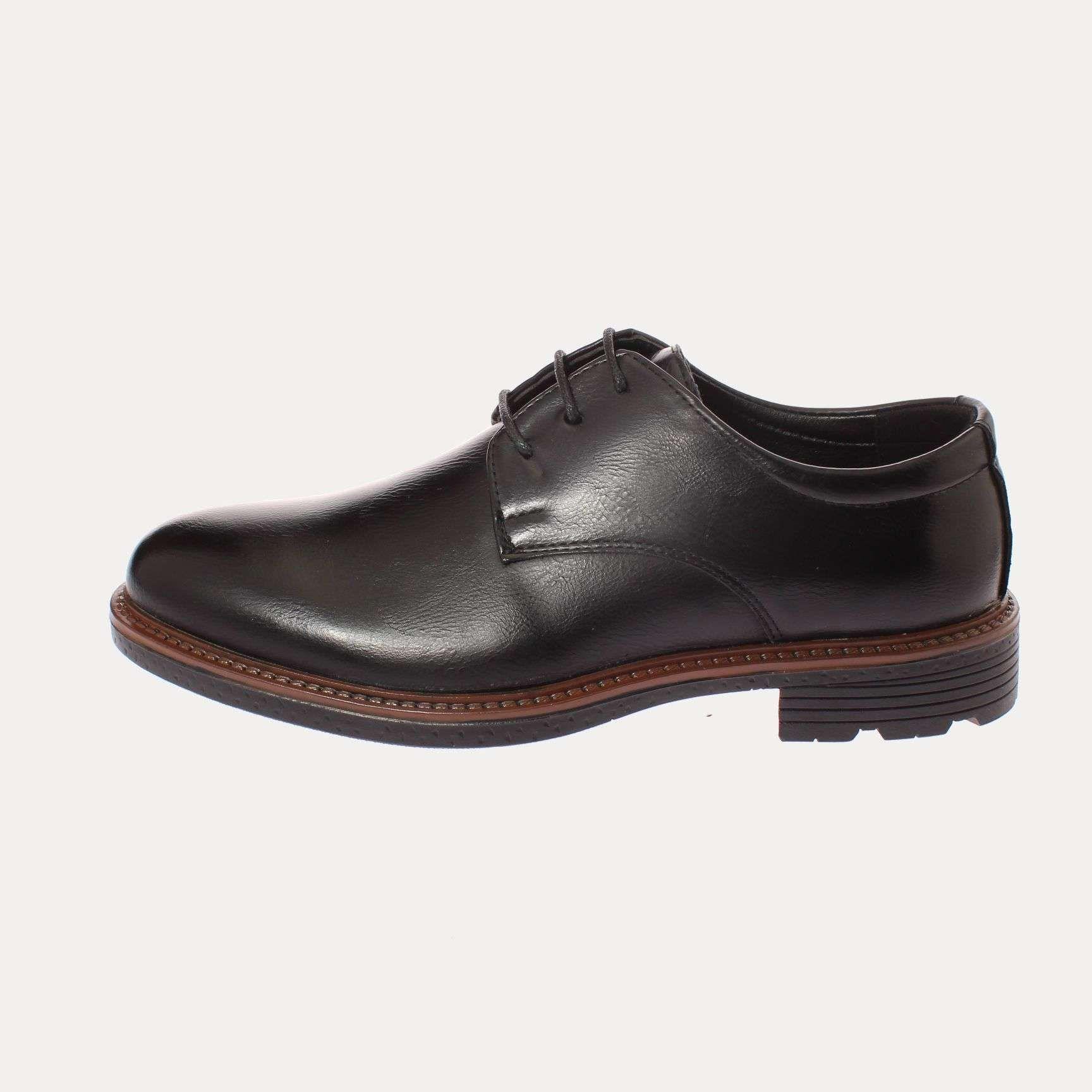 Zapato Negro Vía Franca Hombre Art: 8NPX267BLACK-1