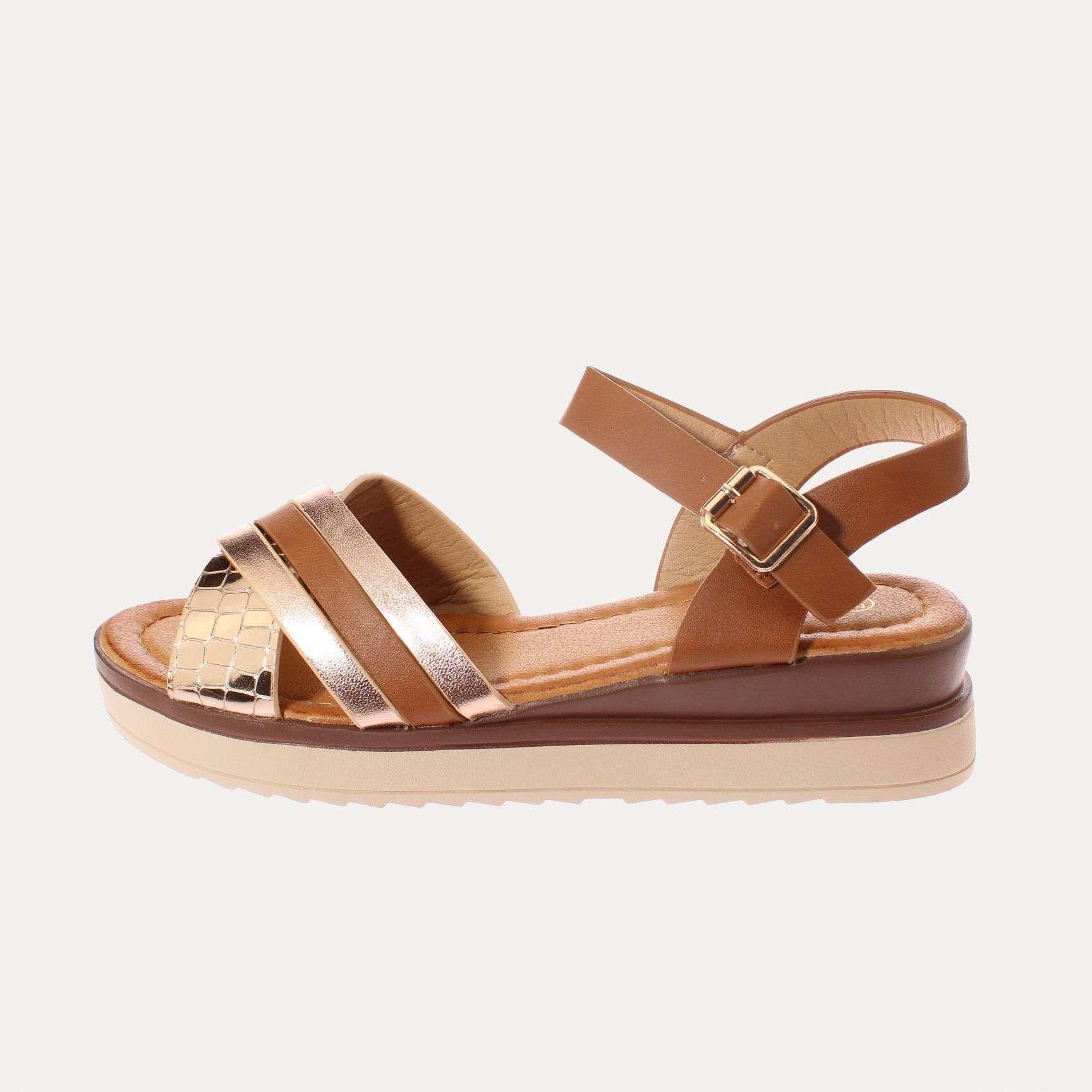 Sandalia Khaki Vía Franca Mujer Art: 51309B3226KHAKI-1