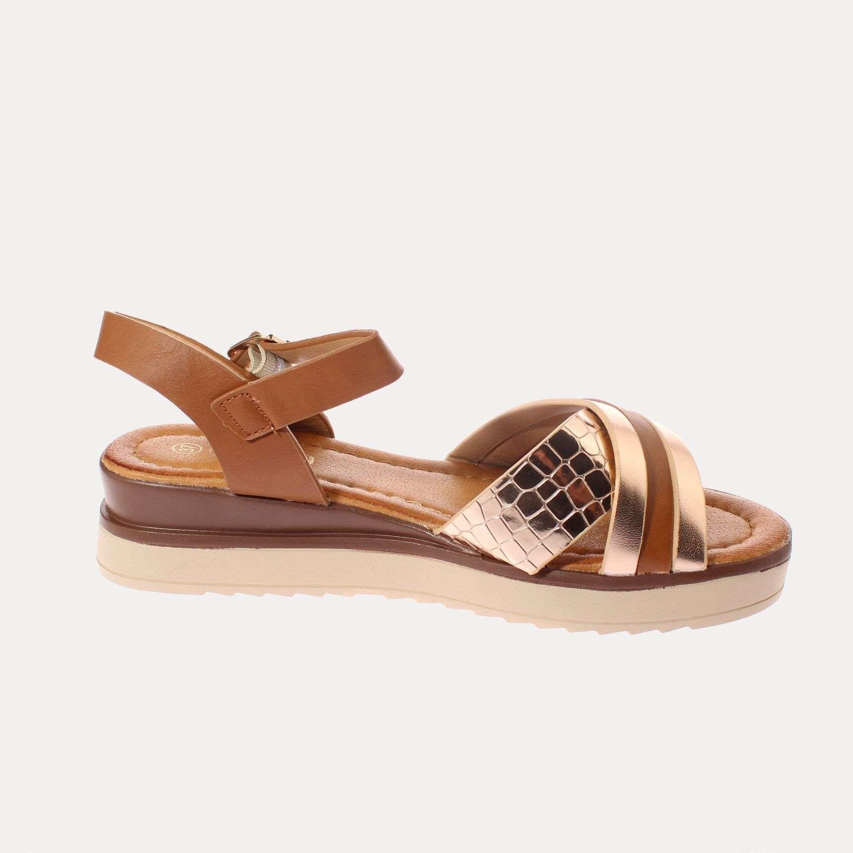 Sandalia Khaki Vía Franca Mujer Art: 51309B3226KHAKI-3