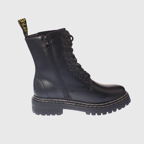 Botín Army Negro Vía Franca Mujer-9