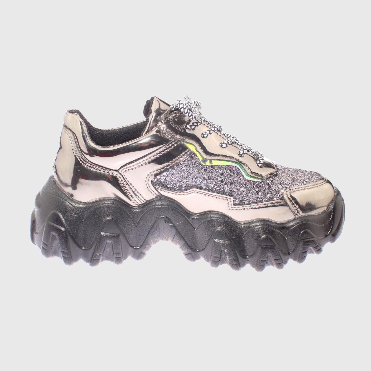 Zapatilla Party Gris Plata Vía Franca Mujer-3
